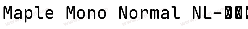 Maple Mono Normal NL字体转换 Maple Mono Normal NL字体转换